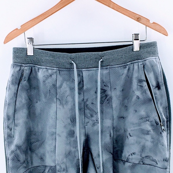 Lululemon Mens Textured Tech Pant Gray Tapered Training Running Jogger Sz L - Picture 3 of 11